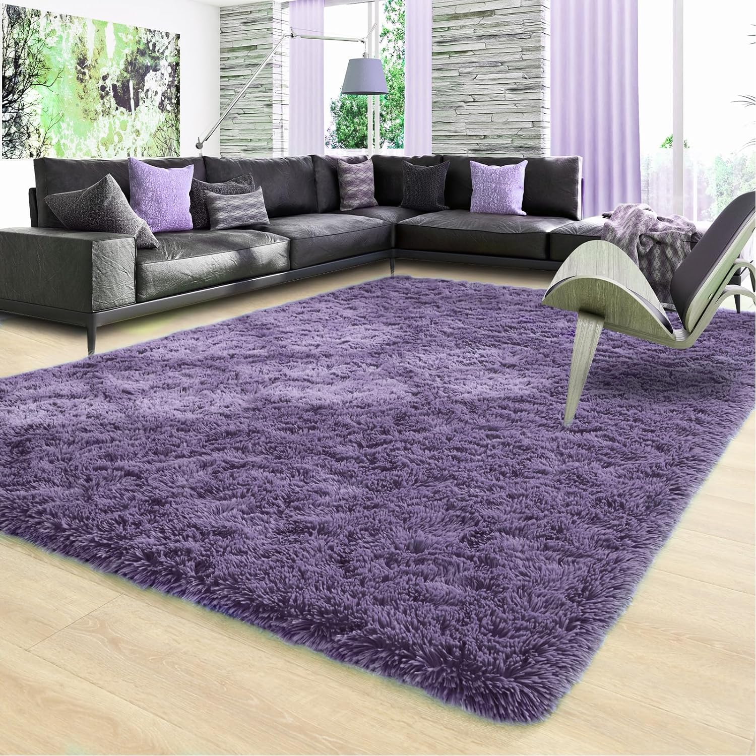 Shag Area Rug Fluffy Carpet