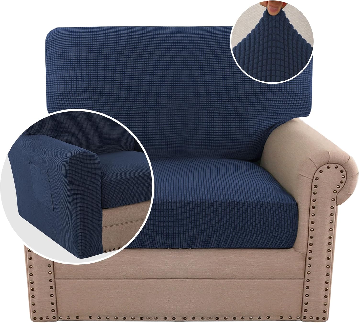 Jacquard Cushion Slipcover Sofa Couch Cover