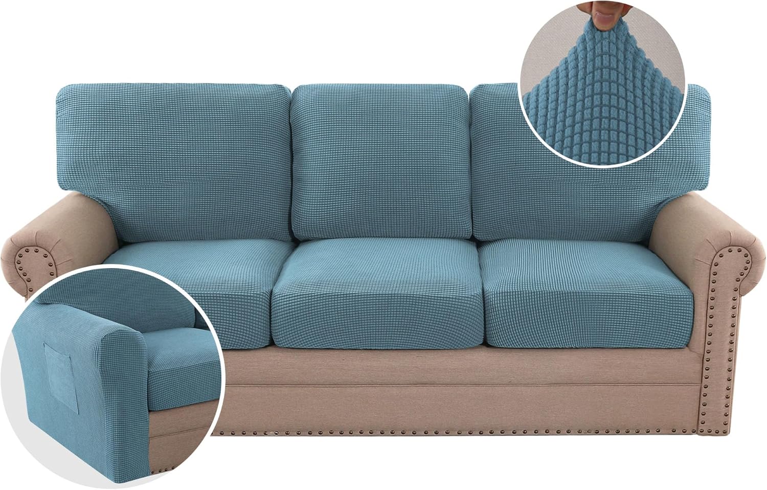 Jacquard Cushion Slipcover Sofa Couch Cover