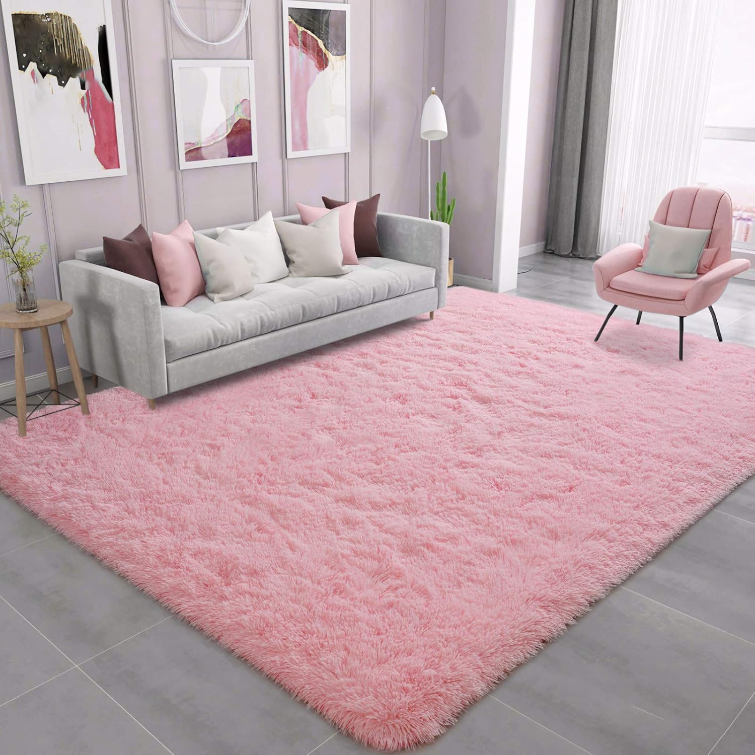 Shag Area Rug Fluffy Carpet