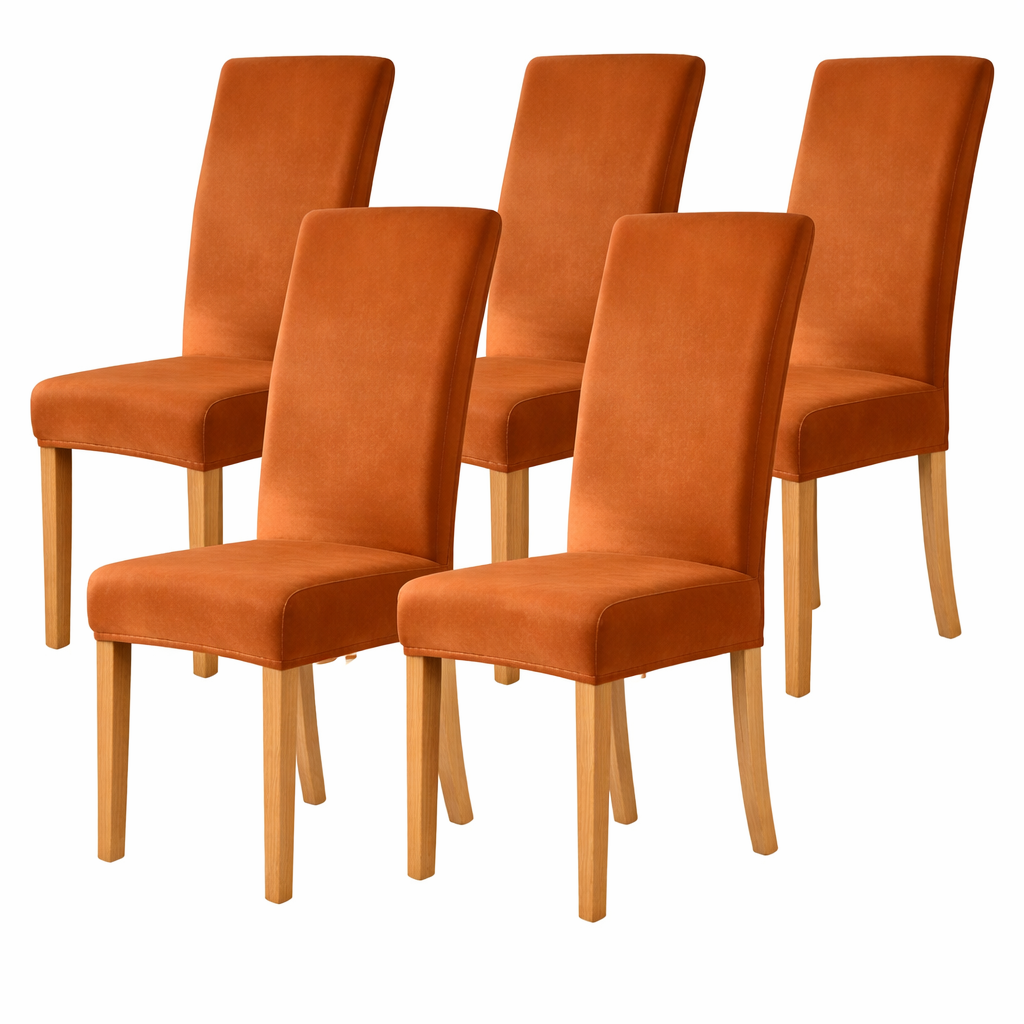 Velvet Slipcover Chair Seat Cover