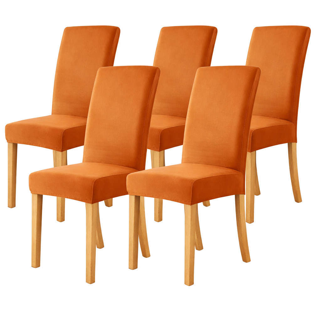 Velvet Slipcover Chair Seat Cover