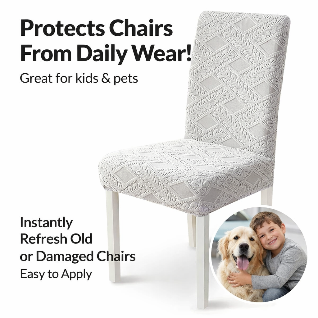 Jacquard Slipcover Chair Seat Cover