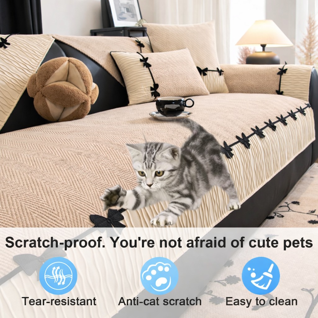 Anti Slip Luxury Premium Chenille Couch Cover