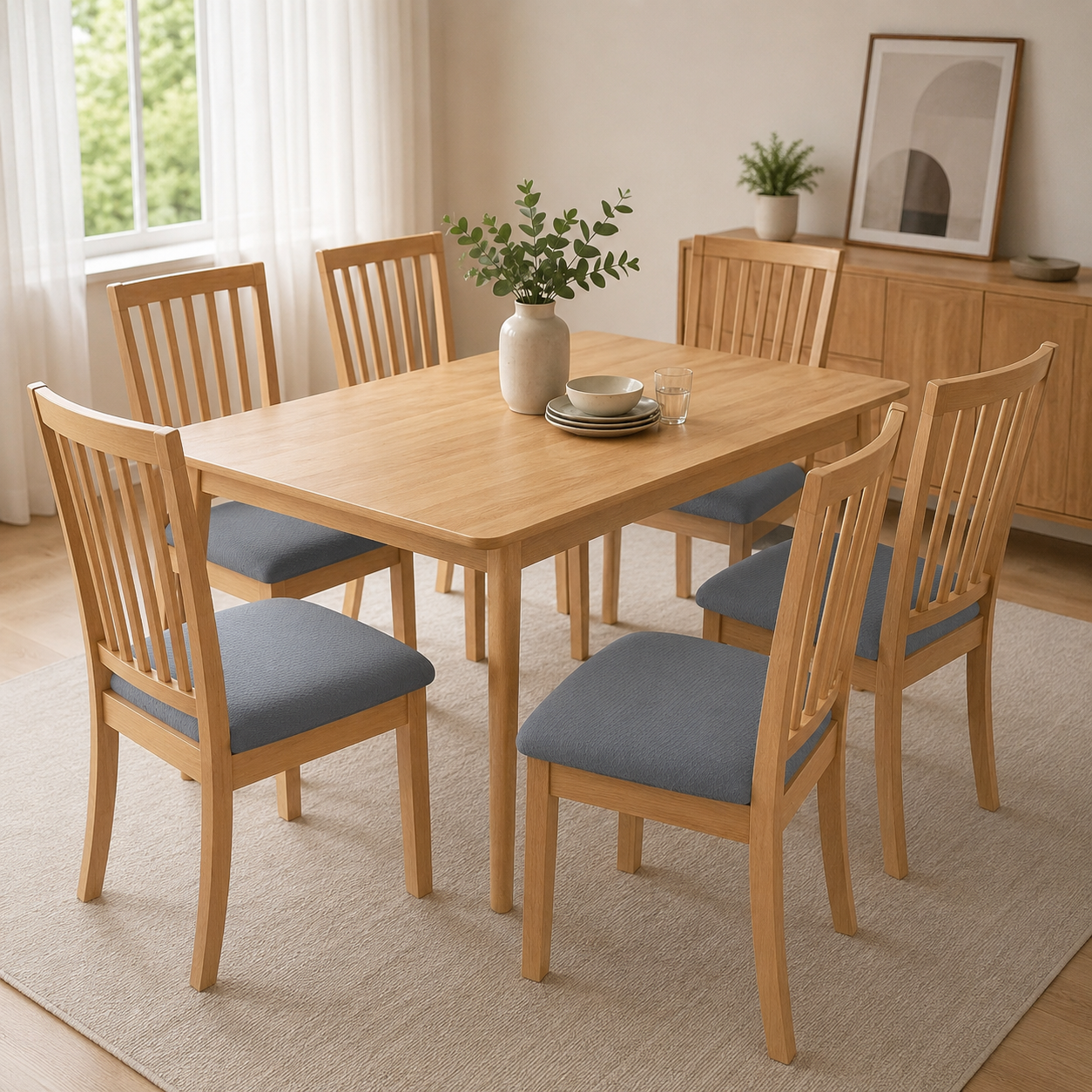 Geometric Jacquard Stretchy Slipcover Dinning Chair Seat Cover