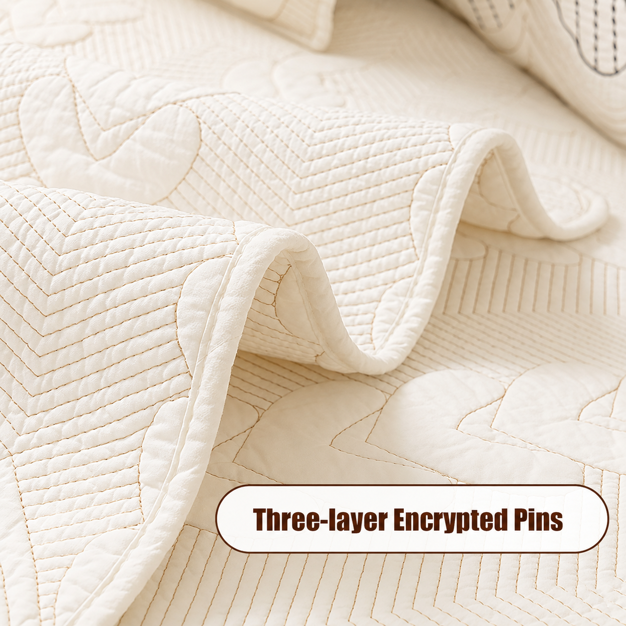 Non Slip Elegant Cotton Quilted Couch Cover
