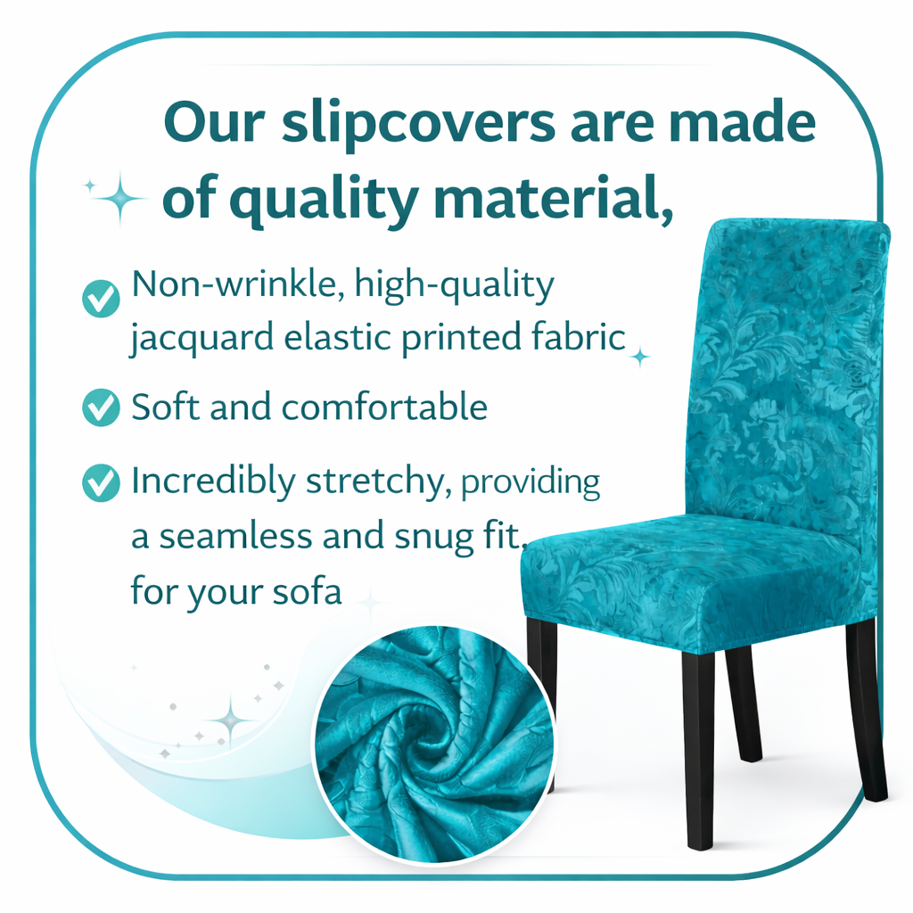 Slipcover Floral Velvet Chair Cover