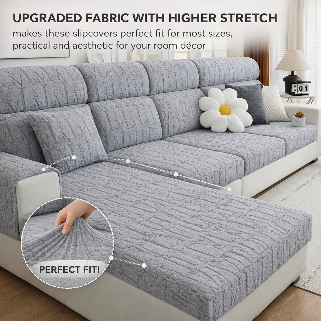 Anti-Slip L Shaped Letter Cushion Sofa Couch Cover