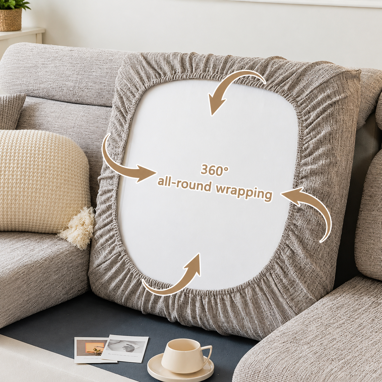 Anti Slip L Shaped Sectional Cushion Sofa Couch Cover