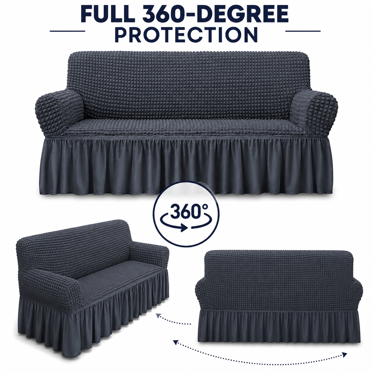 Skirt Slipcover Sofa Couch Cover