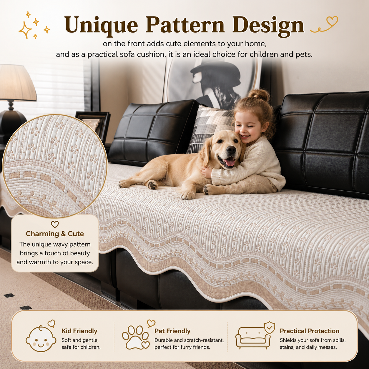 Elegant Ice Silk Cooling Dustproof Sofa Cover