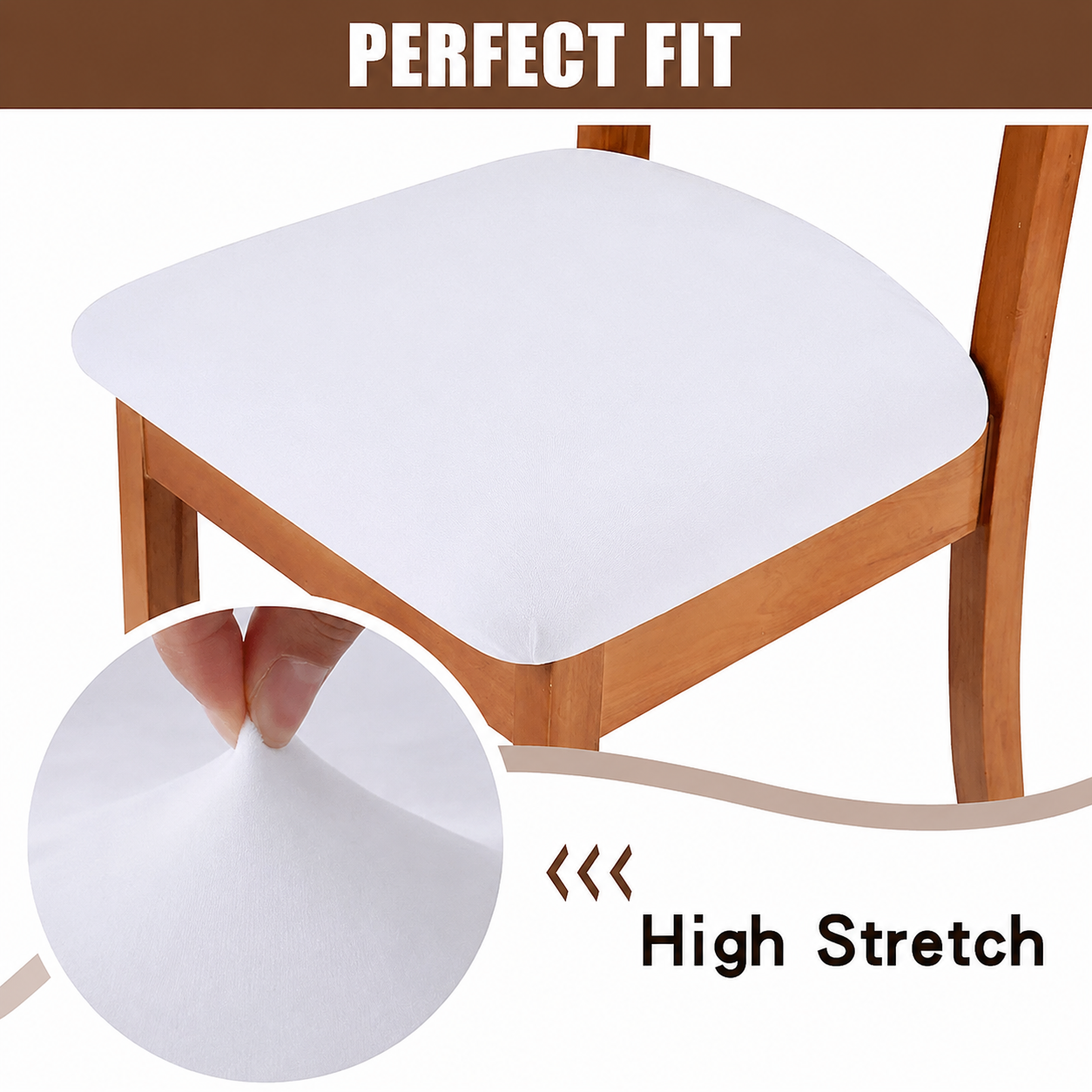 Stretchy Spandex Slipcover Dinning Chair Seat Cover
