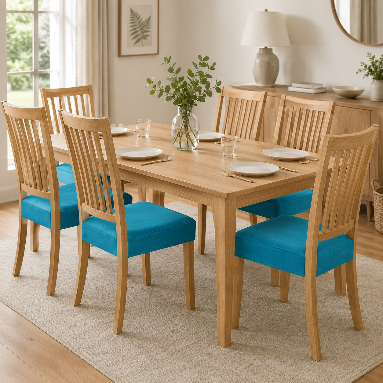 Velvet Stretchy Slipcover Dinning Chair Seat Cover