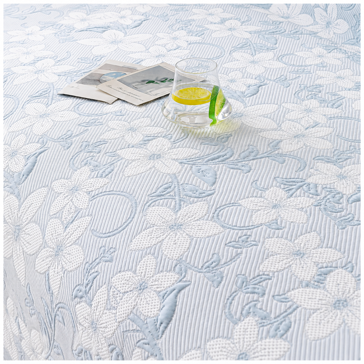 Elegant Floral Ice Silk Jacquard Sofa Couch Cover