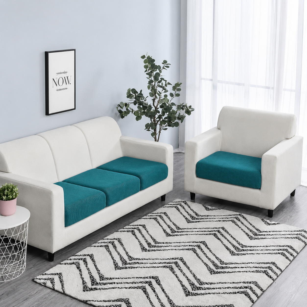 Anti Slip Jacquard L Shaped Cushion Sofa Couch Cover