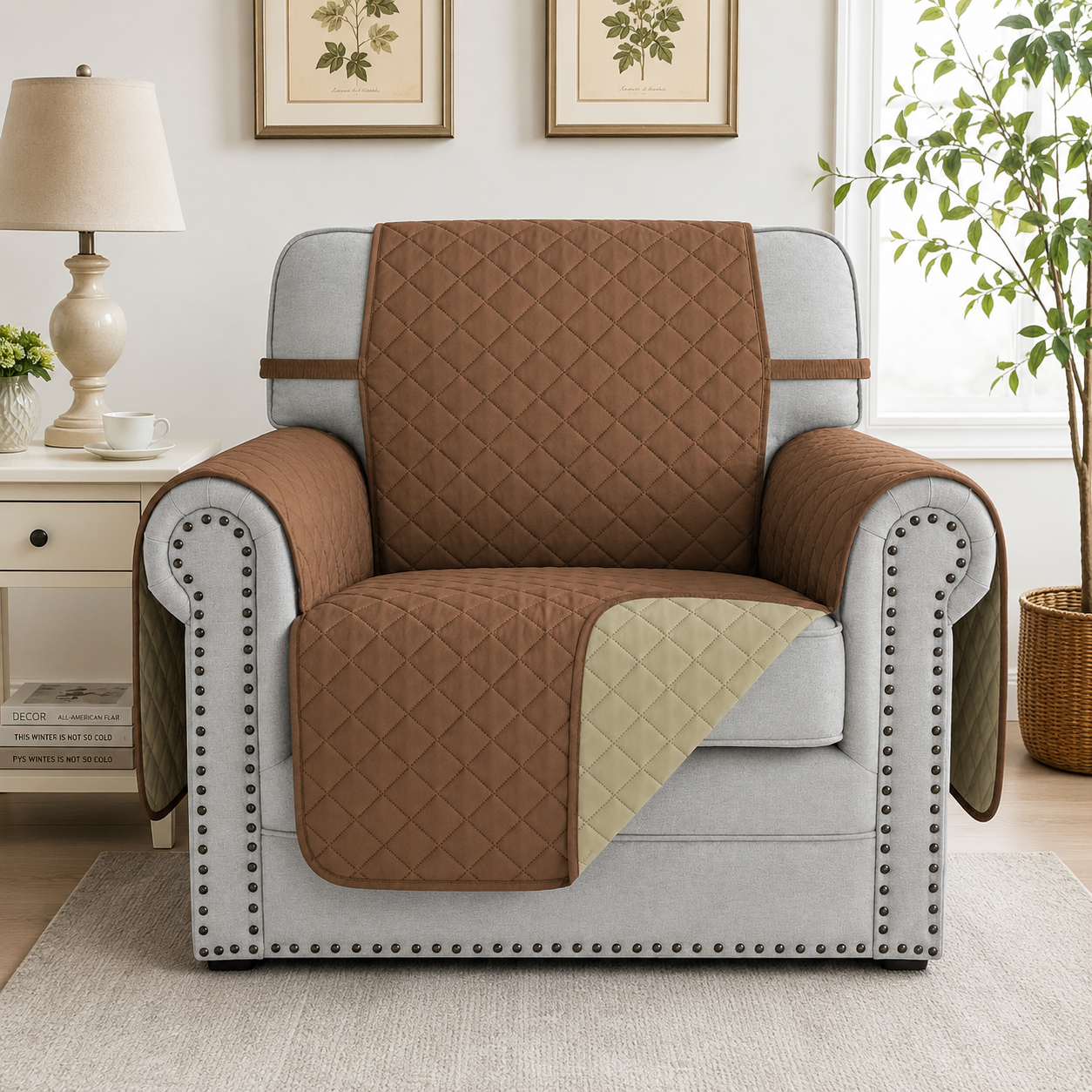 Slipcover Recliner Armchair Sofa Mat Couch Cover