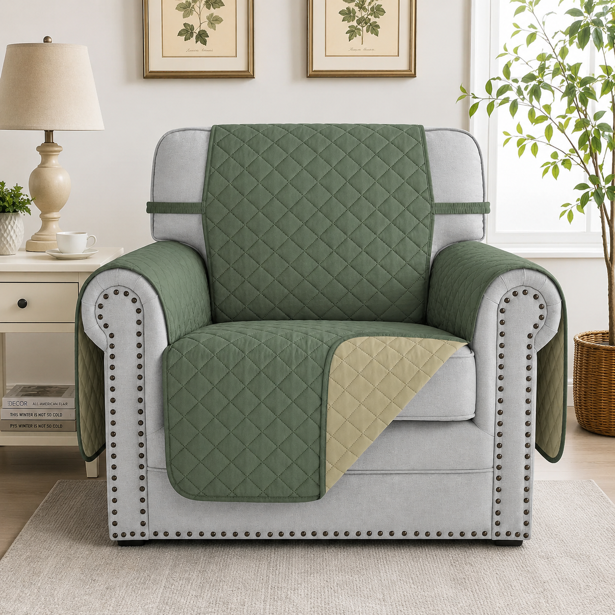 Slipcover Recliner Armchair Sofa Mat Couch Cover