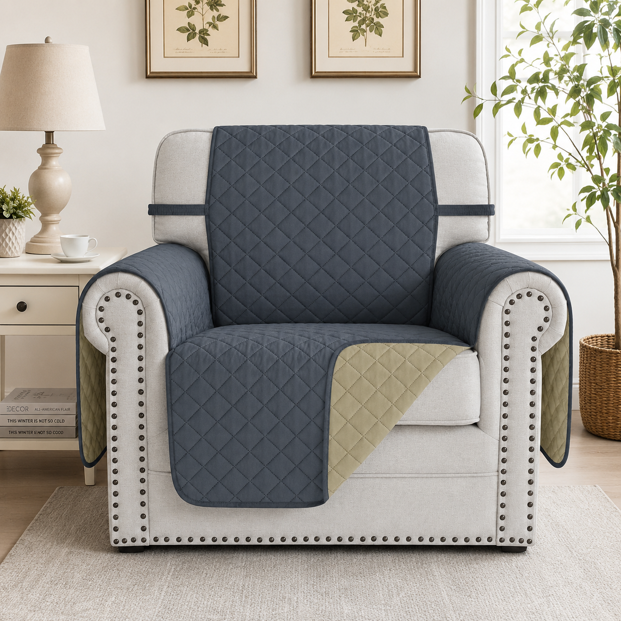 Slipcover Recliner Armchair Sofa Mat Couch Cover