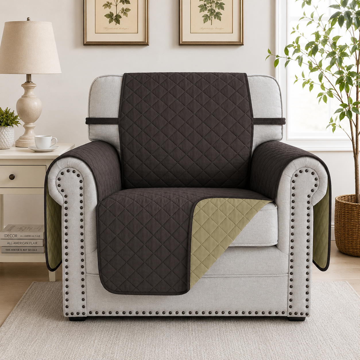 Slipcover Recliner Armchair Sofa Mat Couch Cover