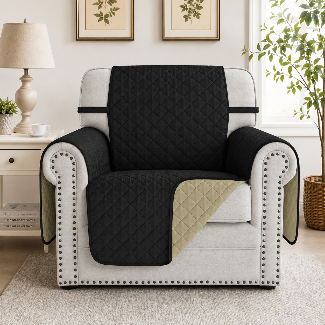 Slipcover Recliner Armchair Sofa Mat Couch Cover