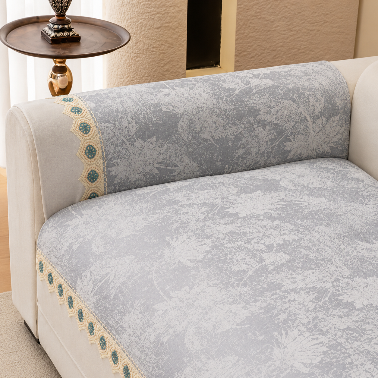 Non Slip Luxury Chenille Sofa Couch Cover