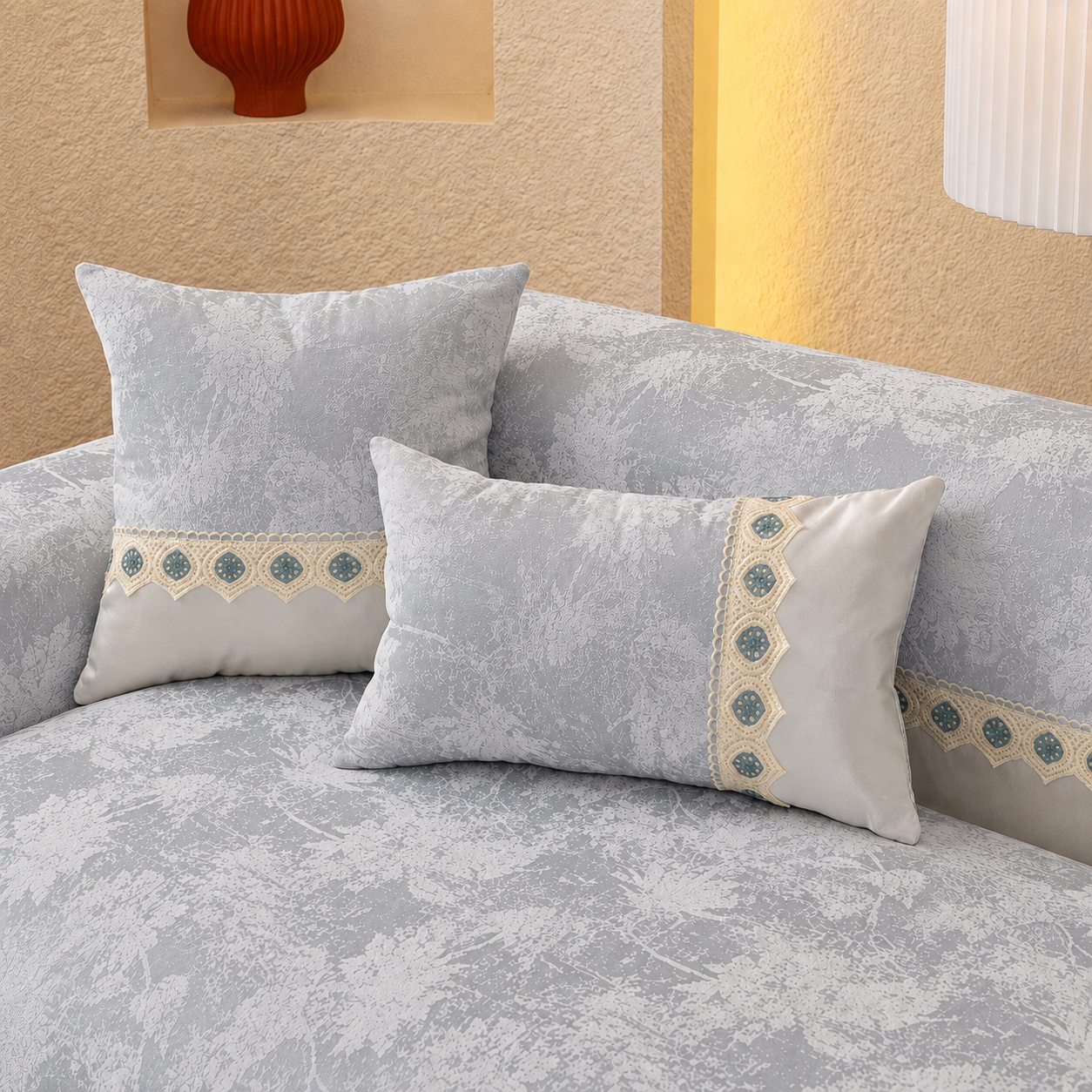Non Slip Luxury Chenille Sofa Couch Cover