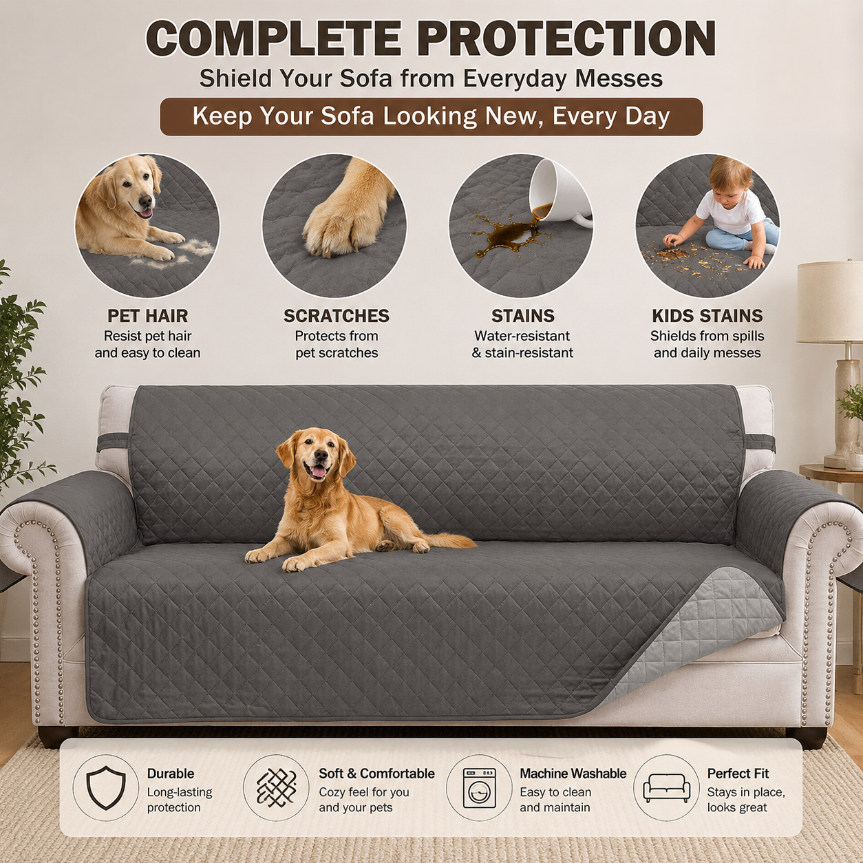 Slipcover Recliner Armchair Sofa Mat Couch Cover