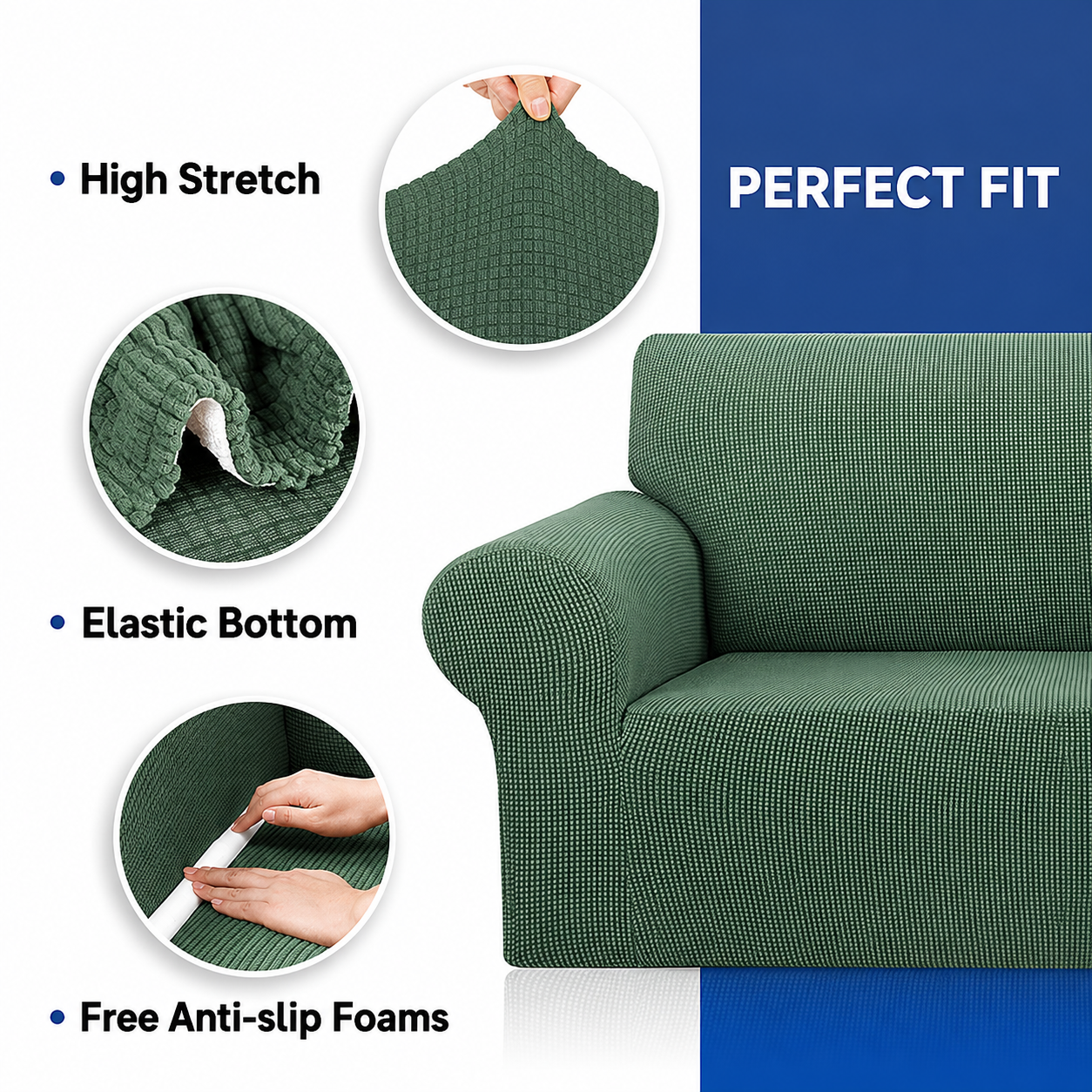 Jacquard Slipcover Sofa Couch Cover