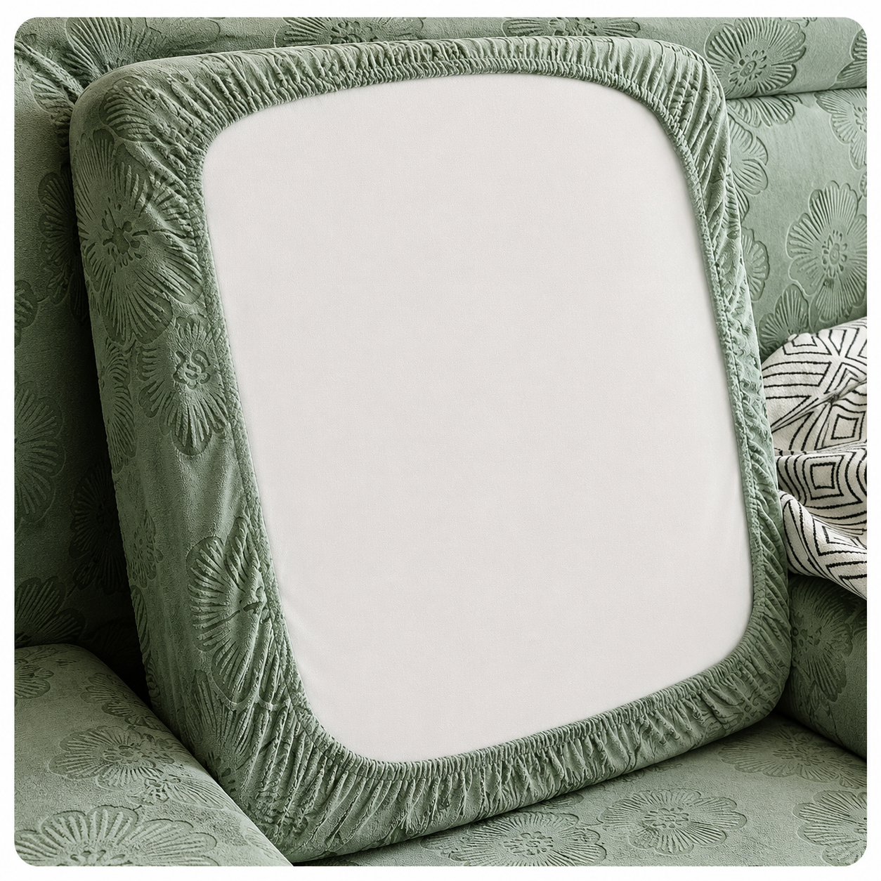 Anti Slip Floral L Shaped Sectional Cushion Sofa Couch Cover