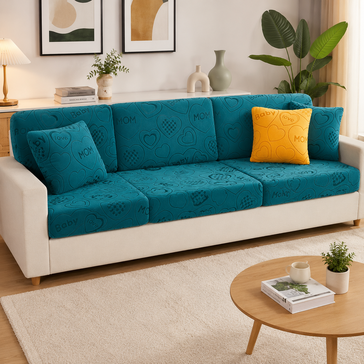 Anti Slip L Shaped Sectional Cushion Sofa Couch Cover