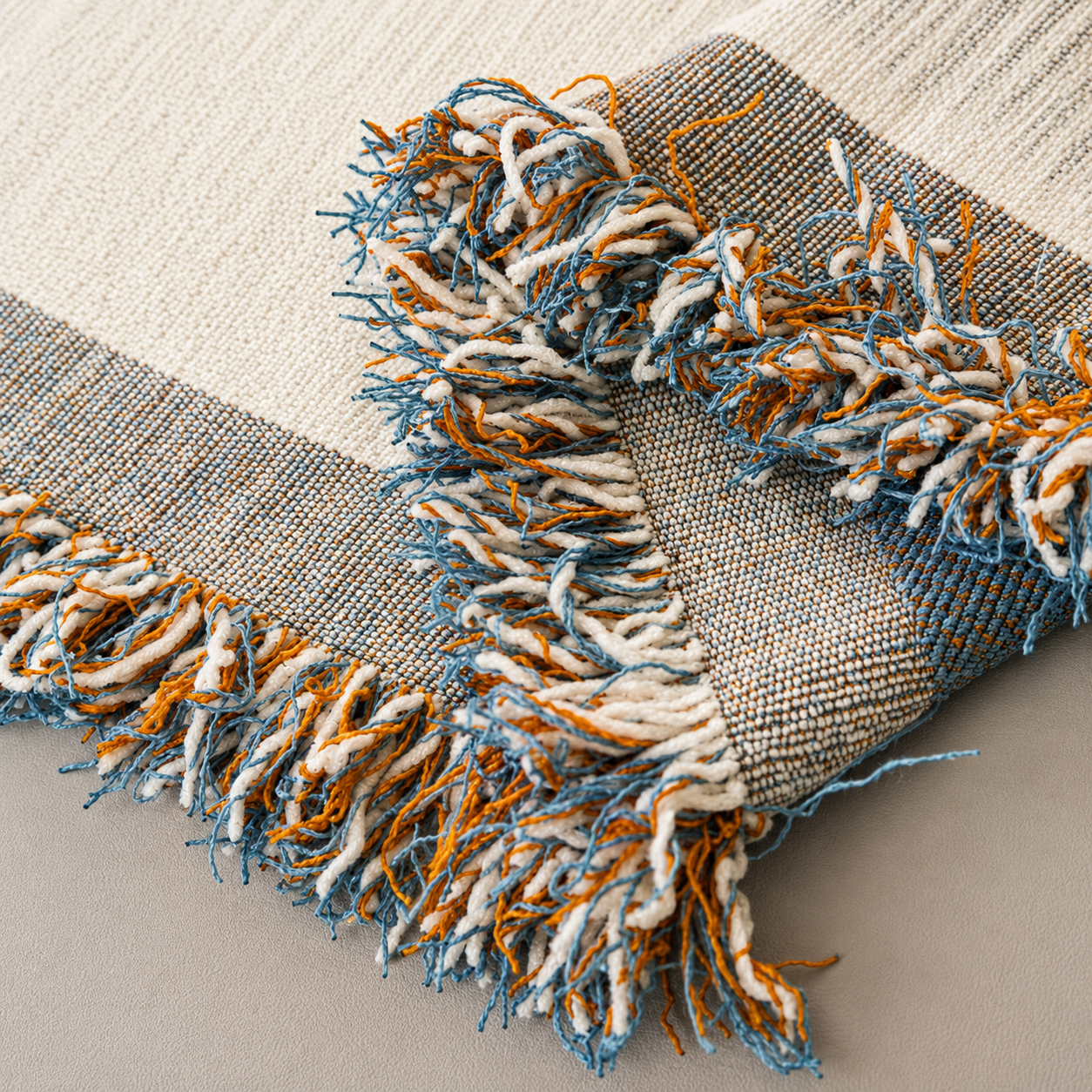 Non-Slip Boho Geometric Tassels Reversible Sofa Couch Cover
