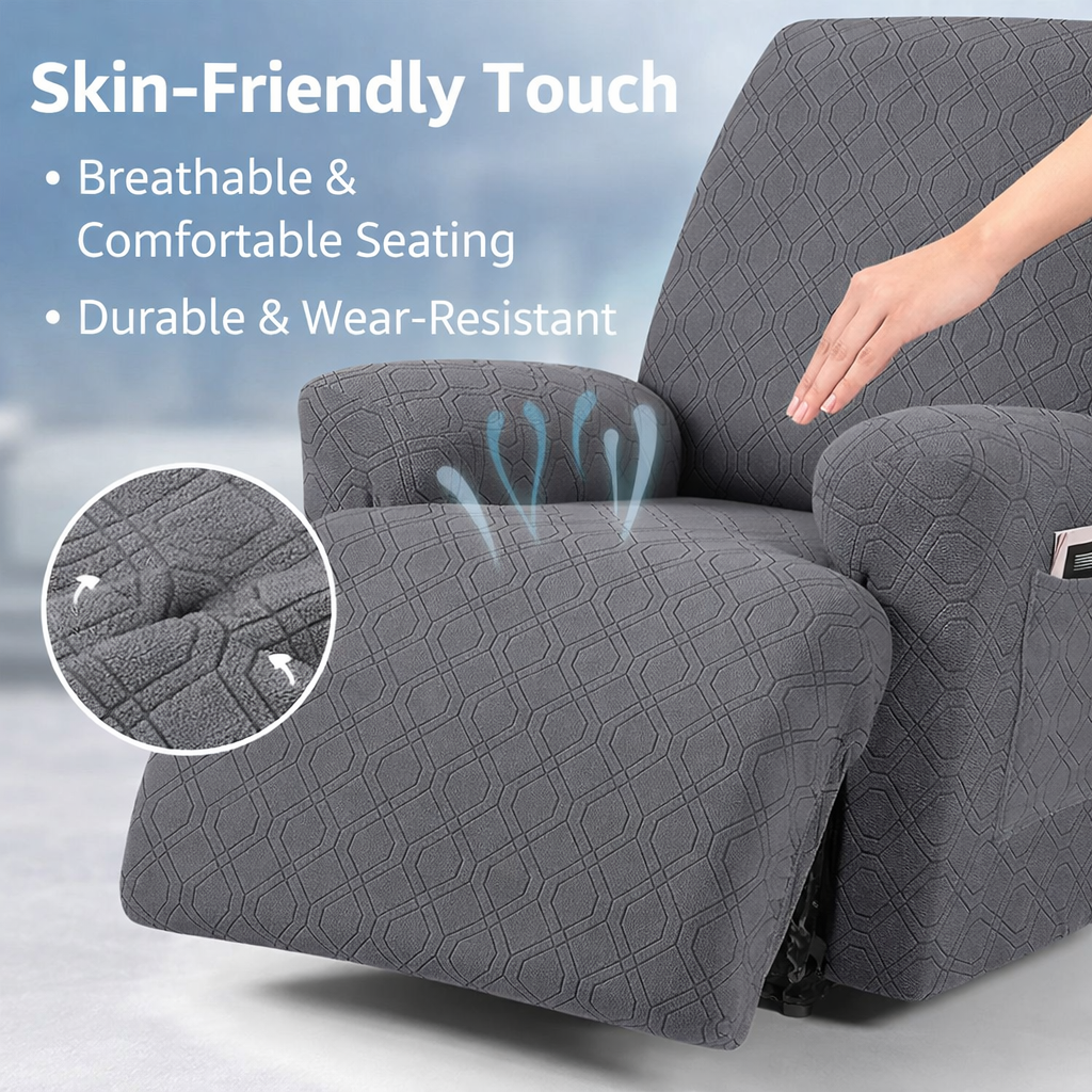 Jacquard Geometric Recliner Slipcover Lazy Boy Chair Cover