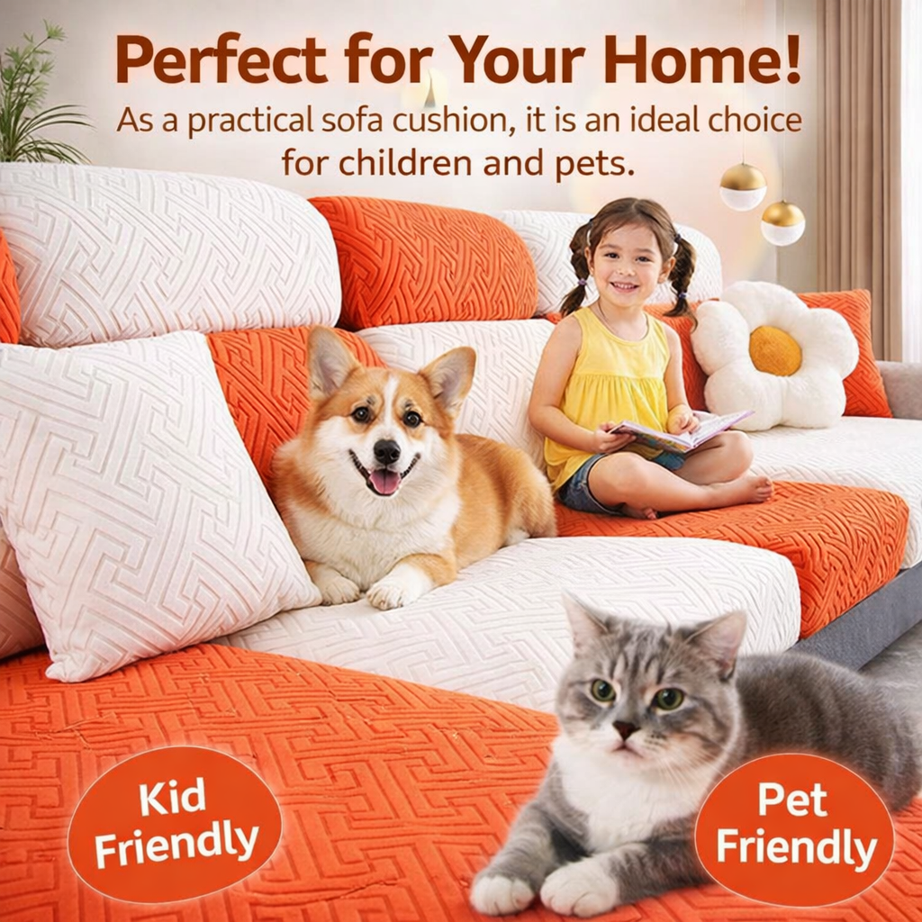 Anti-Slip L Shaped Slipcover Cushion Sofa Couch Cover