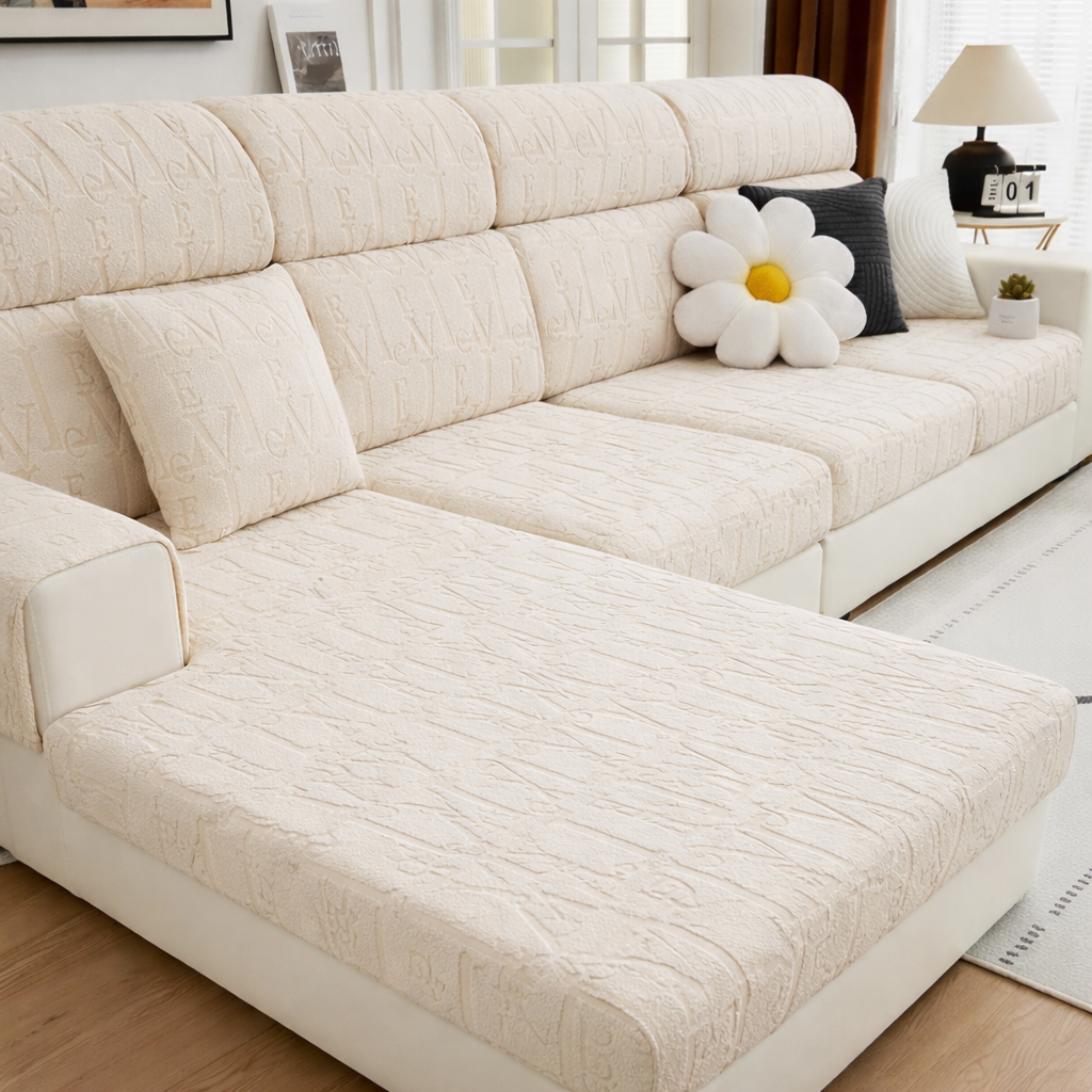 Anti-Slip L Shaped Letter Cushion Sofa Couch Cover