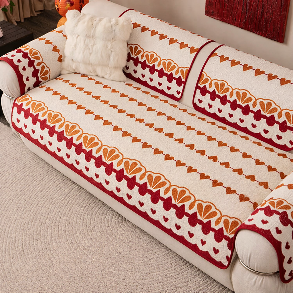 Non Slip Plush Fuzzy Mat Couch Sofa Cover