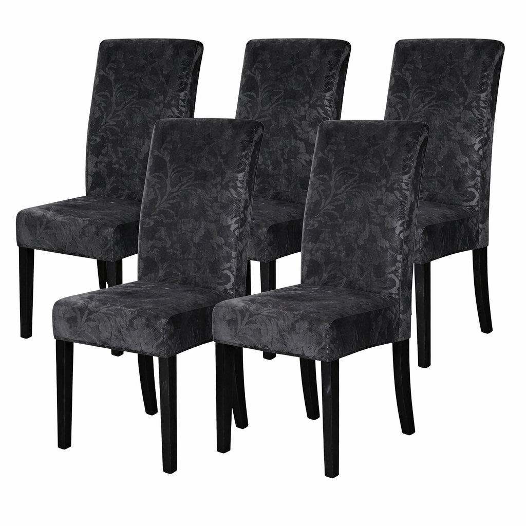 Slipcover Floral Velvet Chair Cover