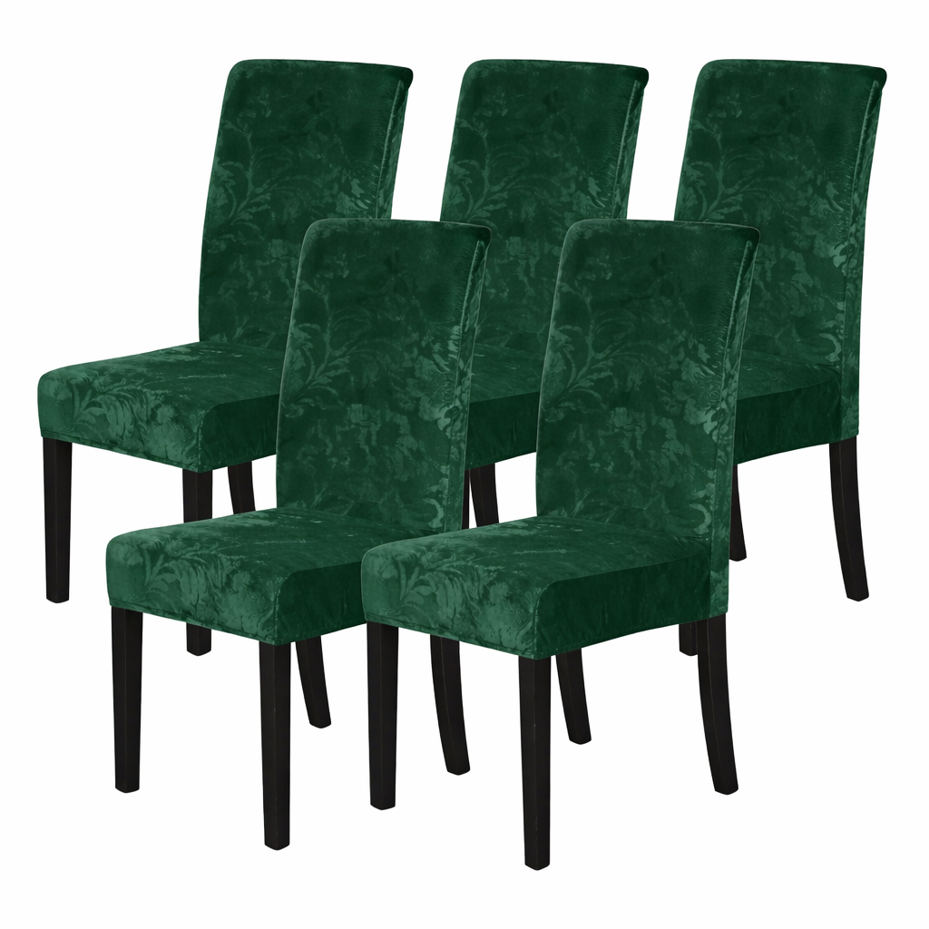 Slipcover Floral Velvet Chair Cover