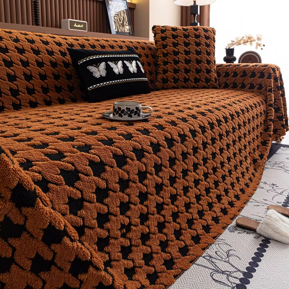 Elegance Funny Fuzzy Anti-Slip Sofa Couch Cover