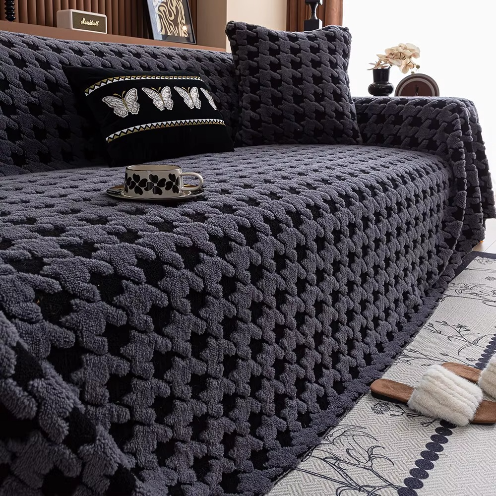 Elegance Funny Fuzzy Anti-Slip Sofa Couch Cover