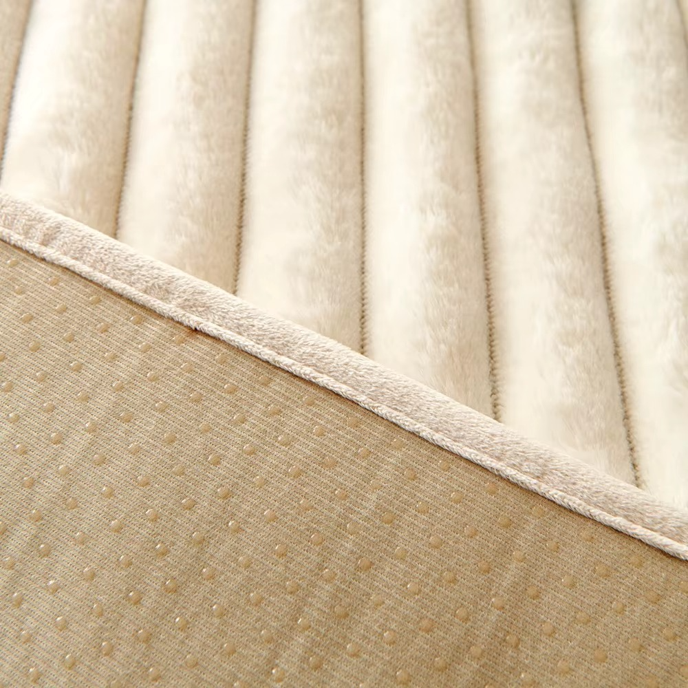 Non Slip Plush Rabbit Fuzzy Mat Couch Sofa Cover