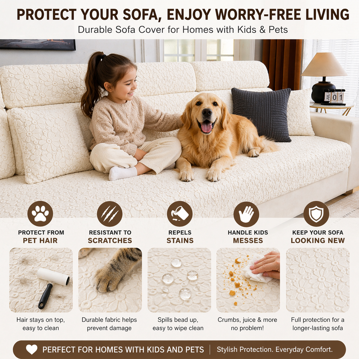 Sectional L Shaped Cushion Slipcover Sofa Couch