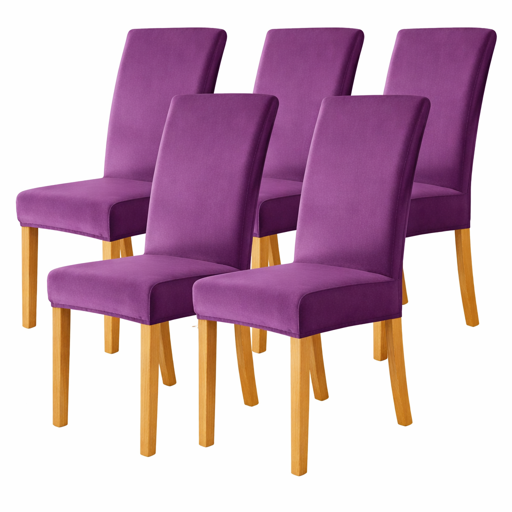 Velvet Slipcover Chair Seat Cover