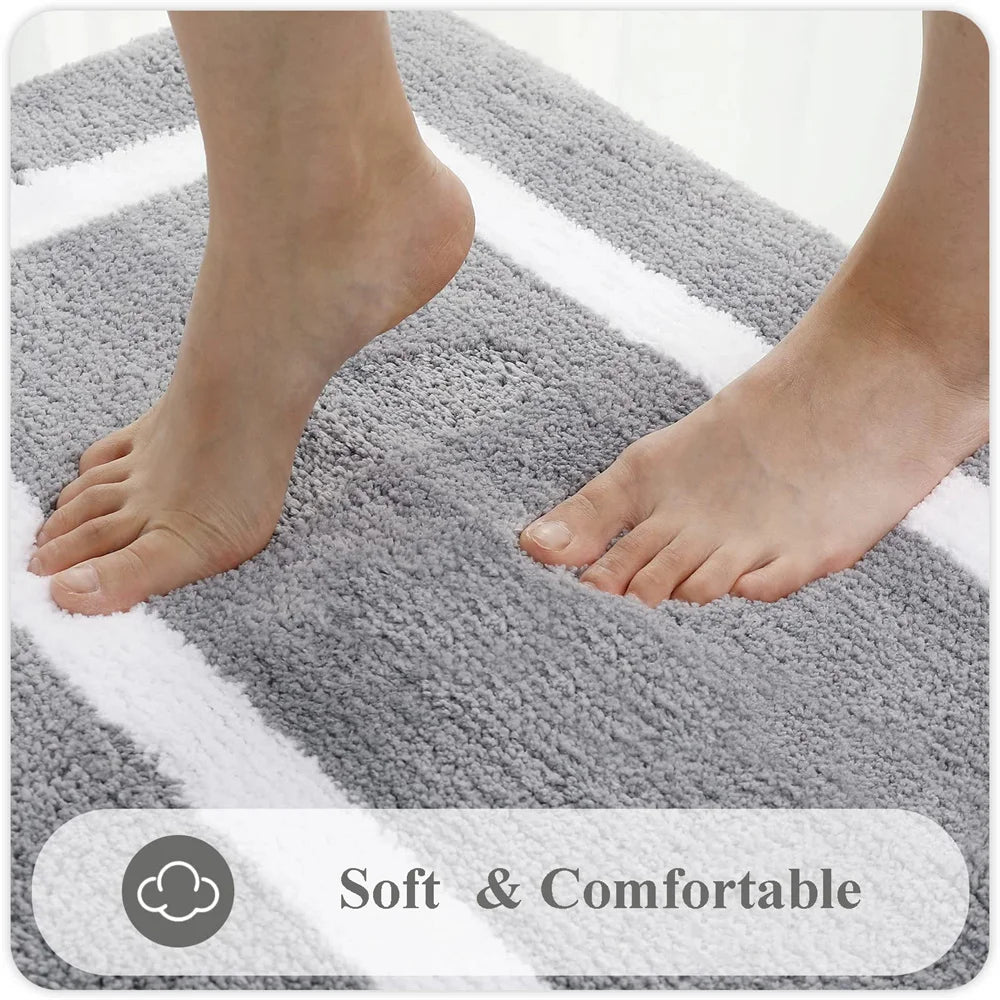 Anti-slip Bath Mat Rugs Floor Carpet Bathroom Water Bathtub