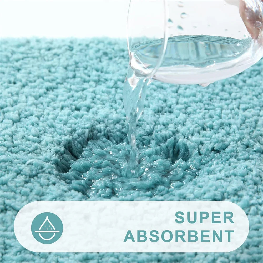 Anti-slip Bath Mat Rugs Floor Carpet Bathroom Water Bathtub