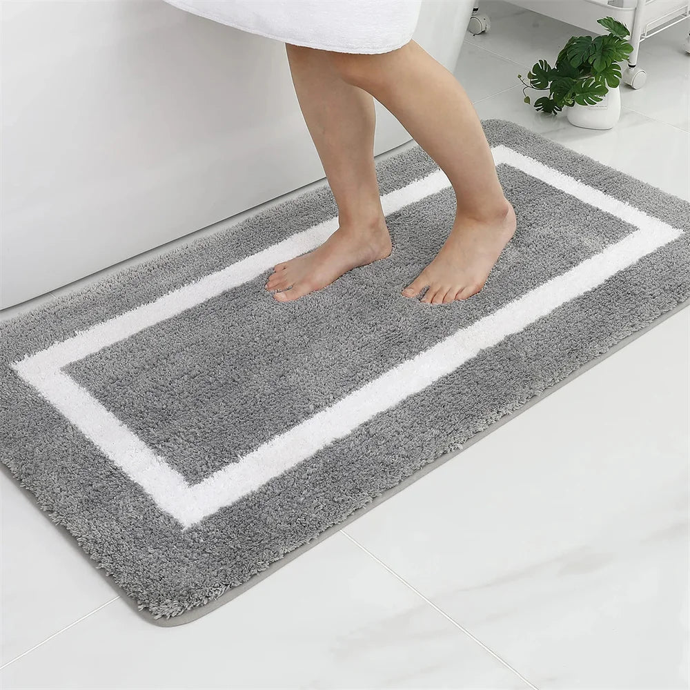 Anti-slip Bath Mat Rugs Floor Carpet Bathroom Water Bathtub