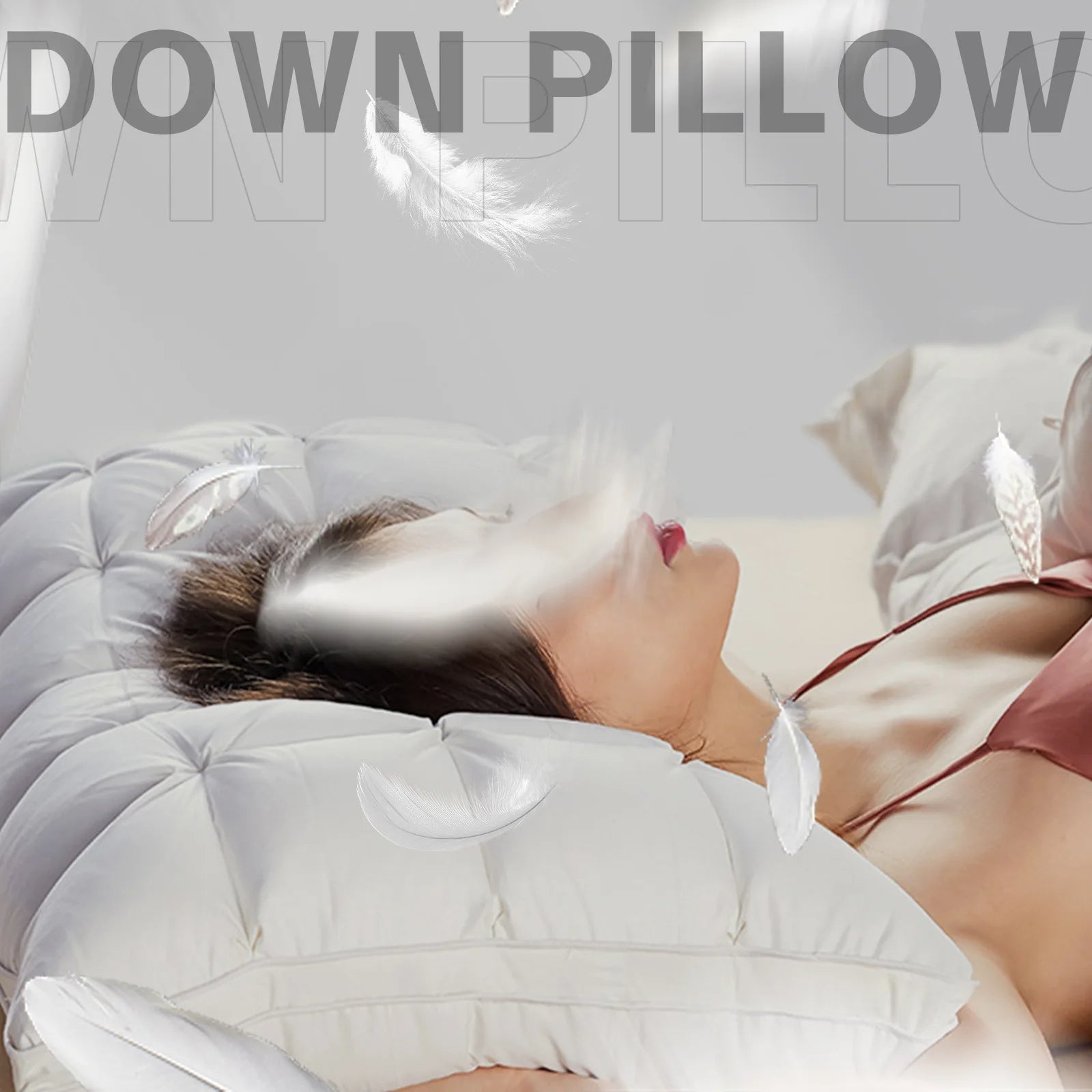 Goose Down Bed Sleeping Pillow