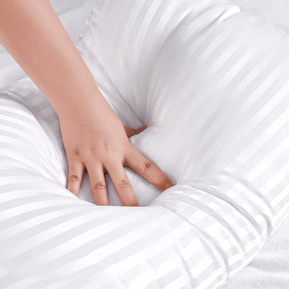 2 Cooling Stripe Bed Sleeping Pillows