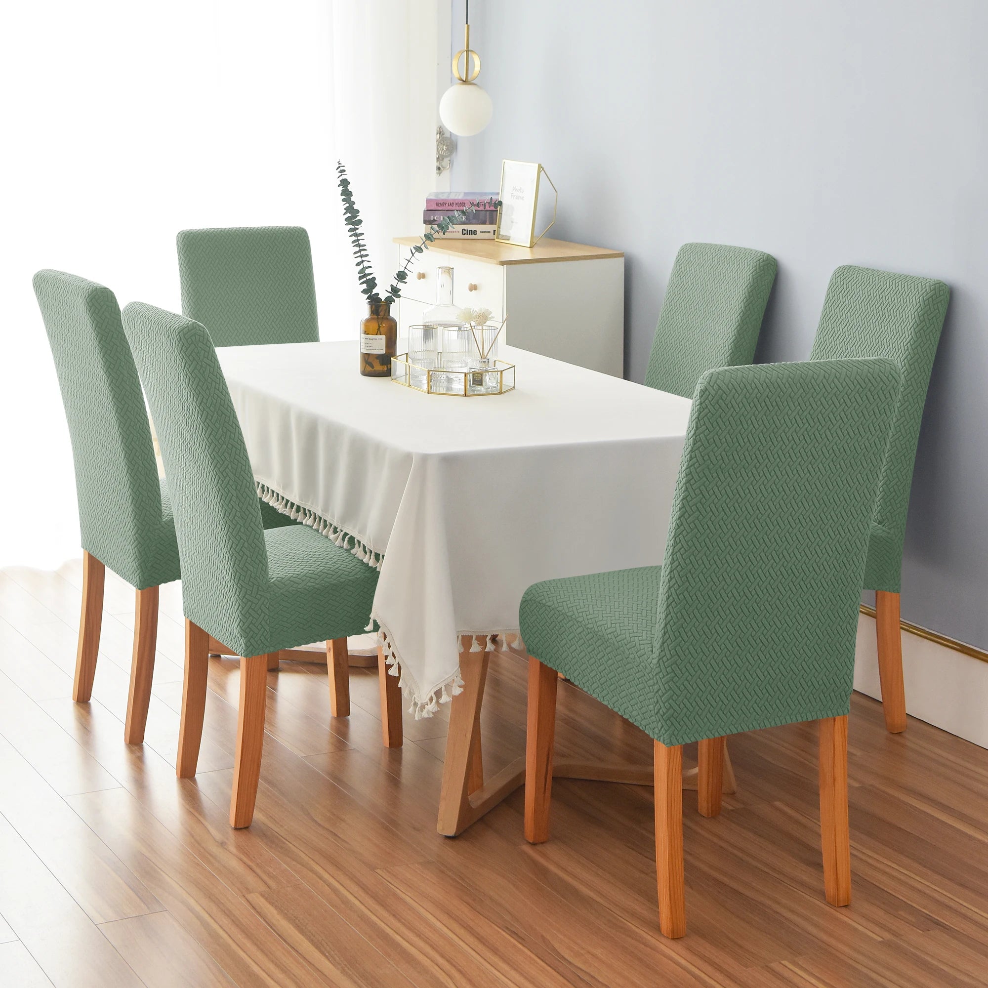 Jacquard Slipcover Chair Seat Cover