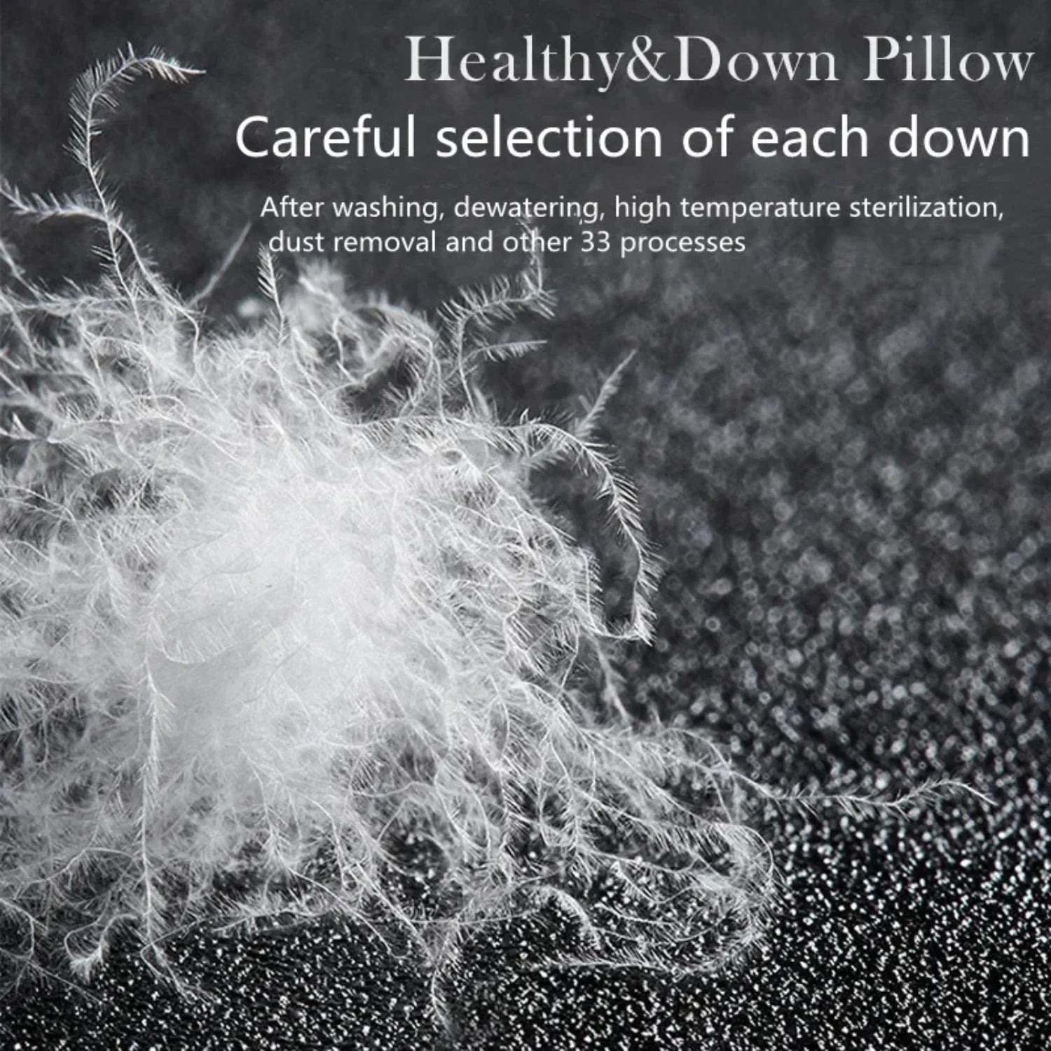 Goose Down Bed Sleeping Pillow