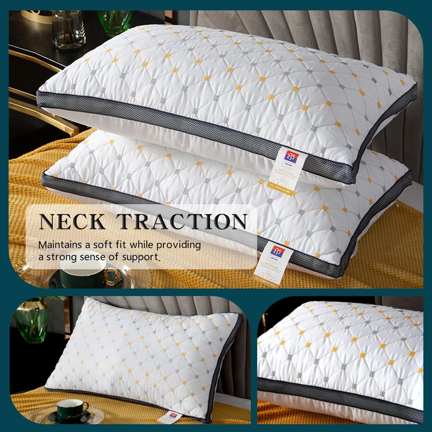 2 Ultra-Soft Bed Sleeping Pillows